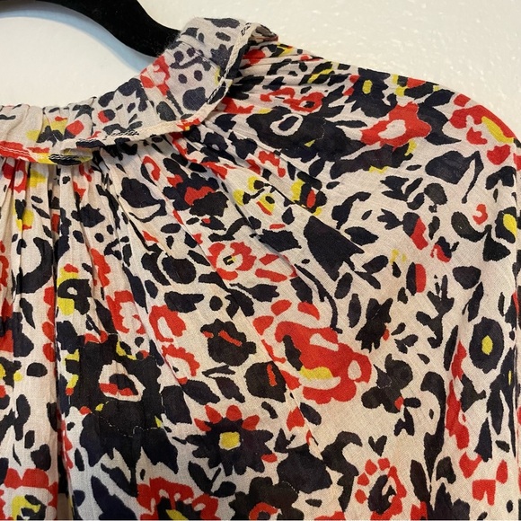 Apiece Apart La Paz Blouse Antonia Floral Peasant Top Size 2 - Picture 10 of 13
